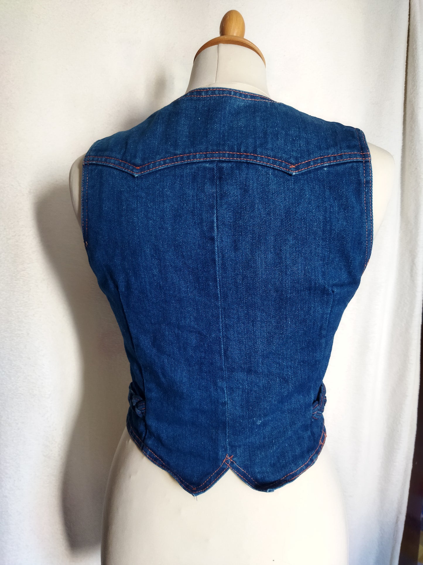 Jeansweste 70`s Gr. XS