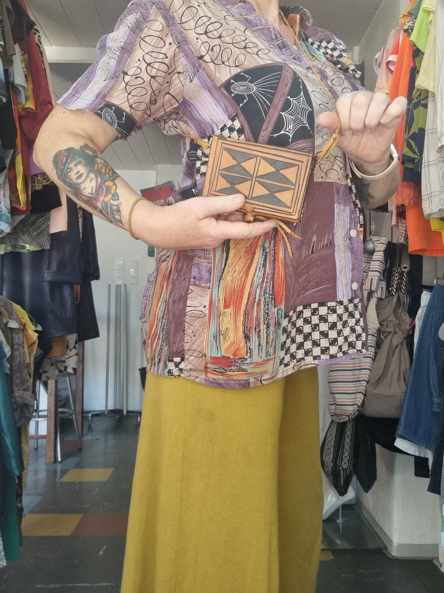 Kleine Vintage Ledertasche