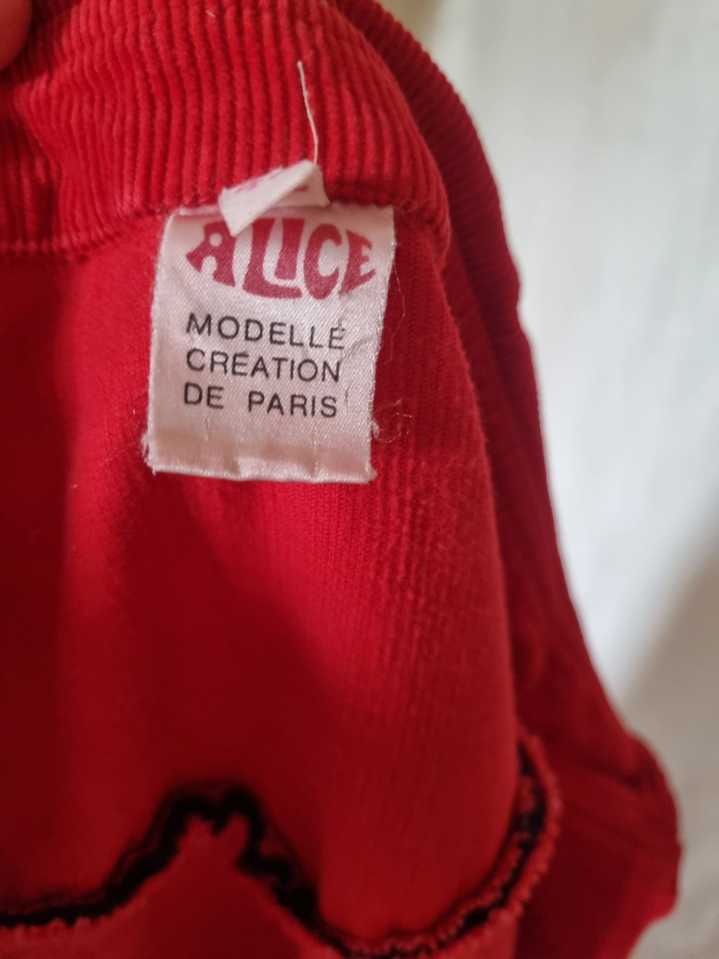 Kleid aus Cord 70er Jahre